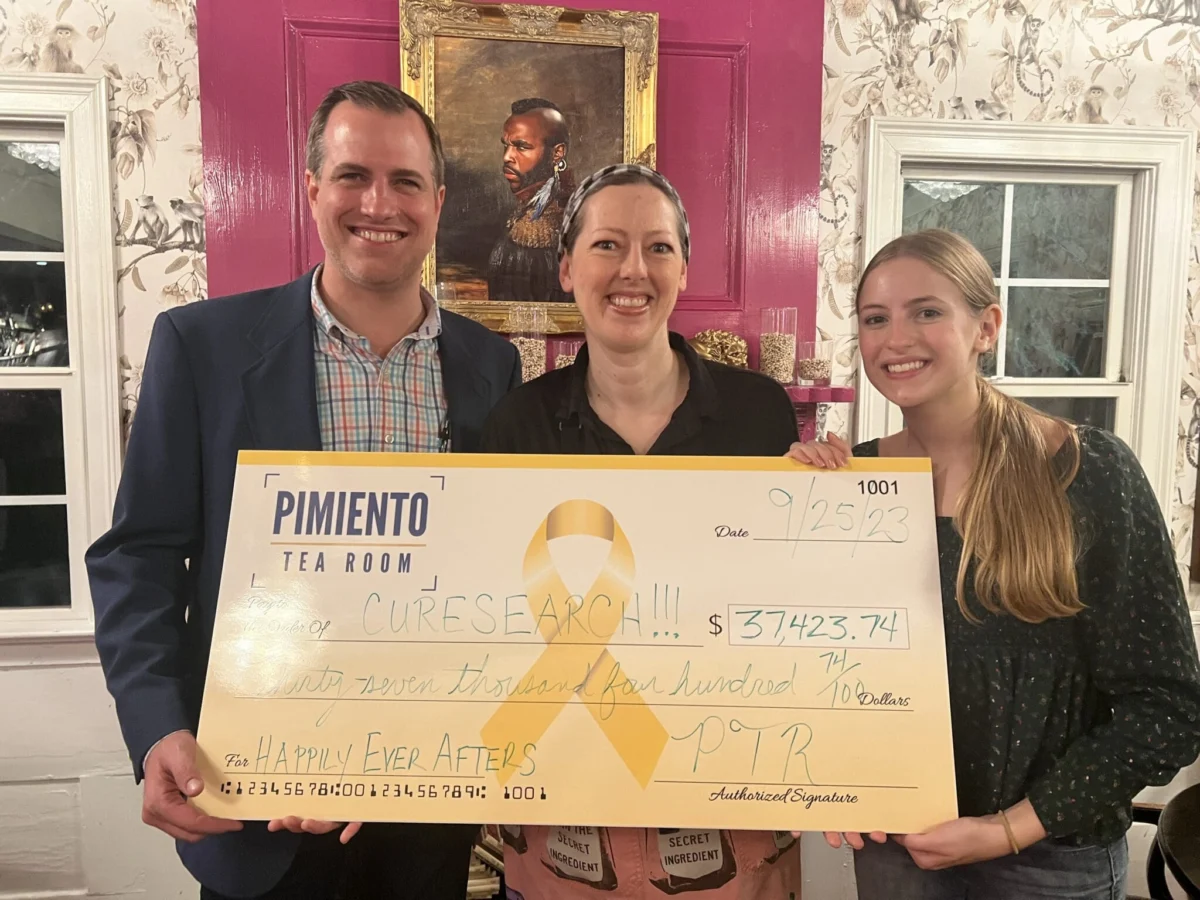 pimiento tea room raises over thirty seven thousand dollars for curesearch to advance pediatric cancer research