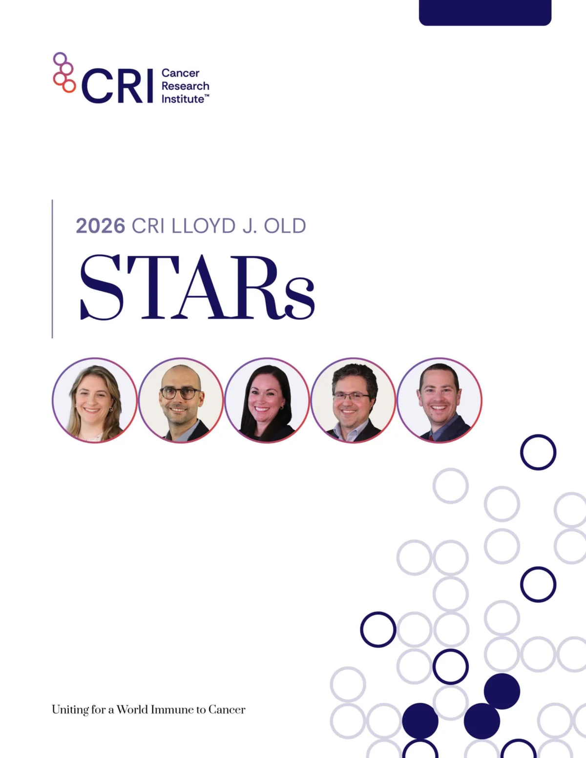 cancer research institute announces 2026 lloyd j old stars five visionary scientists poised to transform immunotherapy with 1 25 million each